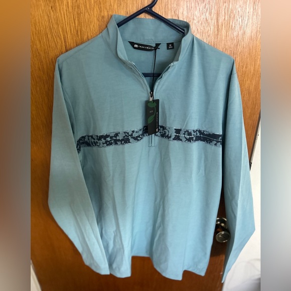 Travis Mathew Swell Season Quarter Zip Shirt Golf Performance Mens Medium $140